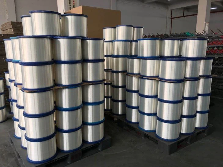 0.5mm-0.7mm Polyester Monofilament Yarn For The Filling Of Spiral Cloth Screen