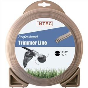 Linja Trimmer String Square - 0.105in. Strument tal-kejl, 1 / 2lb. Folja