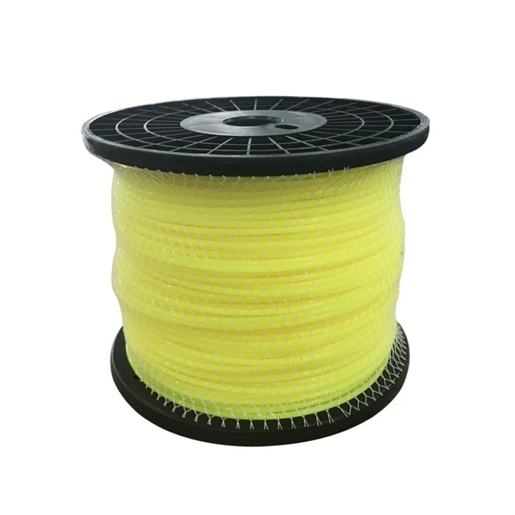 2.4mm 3.0mm Nylon Trimmer Line Yellow Color 2KG Spool